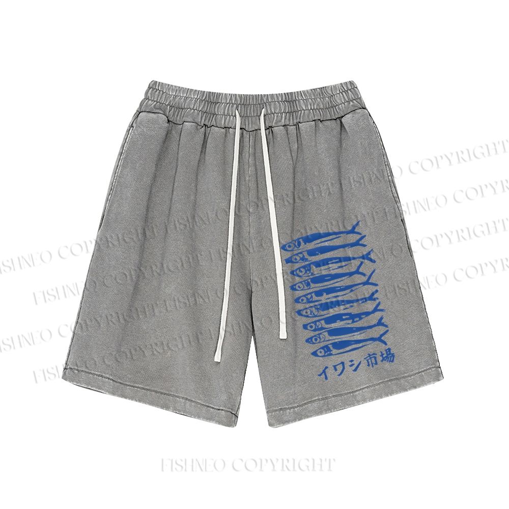 Unisex Sardine Market Washed Short