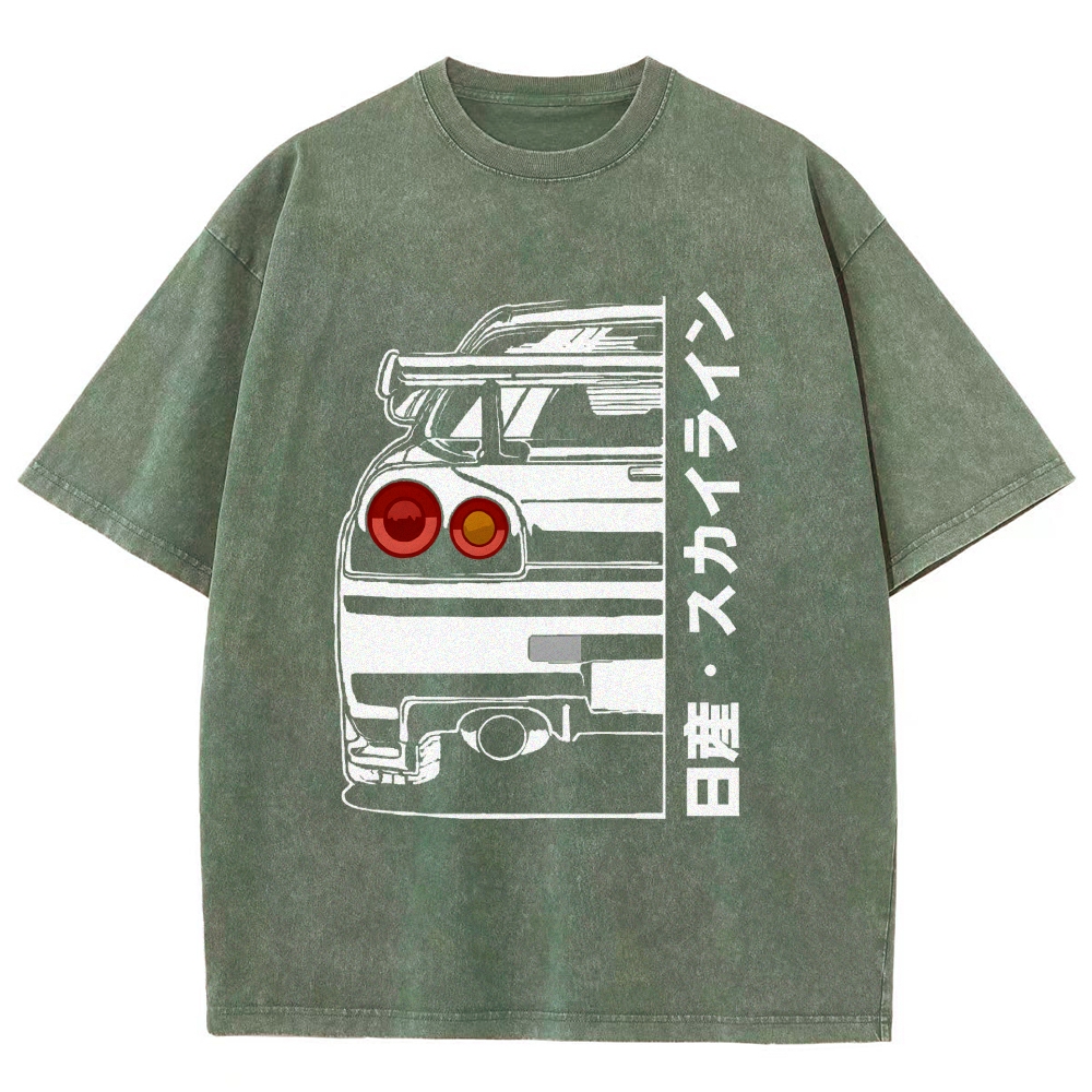 Nissan Skyline GTR R34 Washed T-Shirt