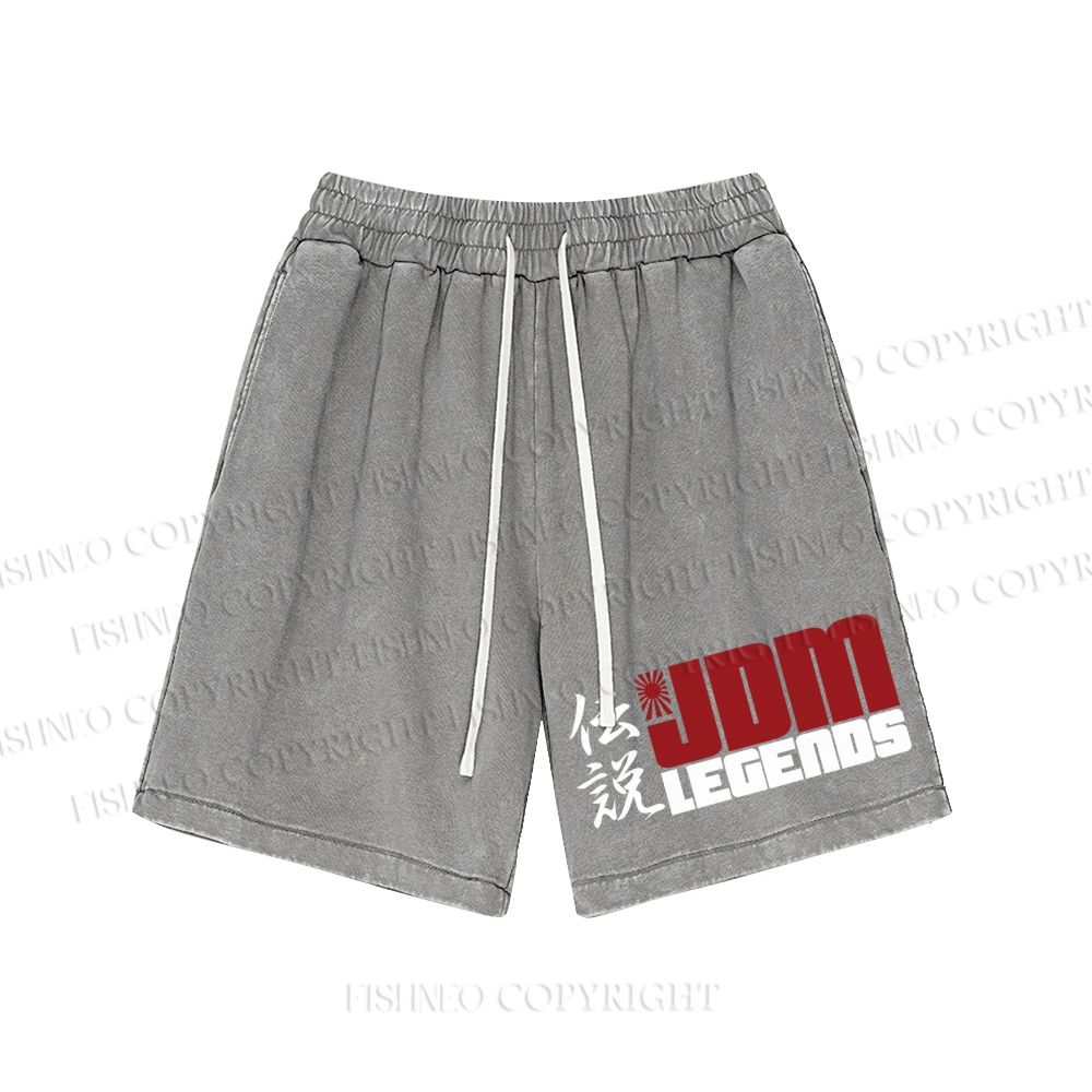 Unisex JDM Legends Washed Shorts