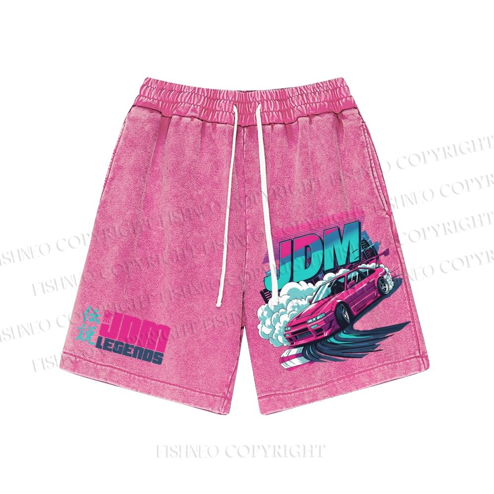 Unisex JDM Legends Washed Shorts
