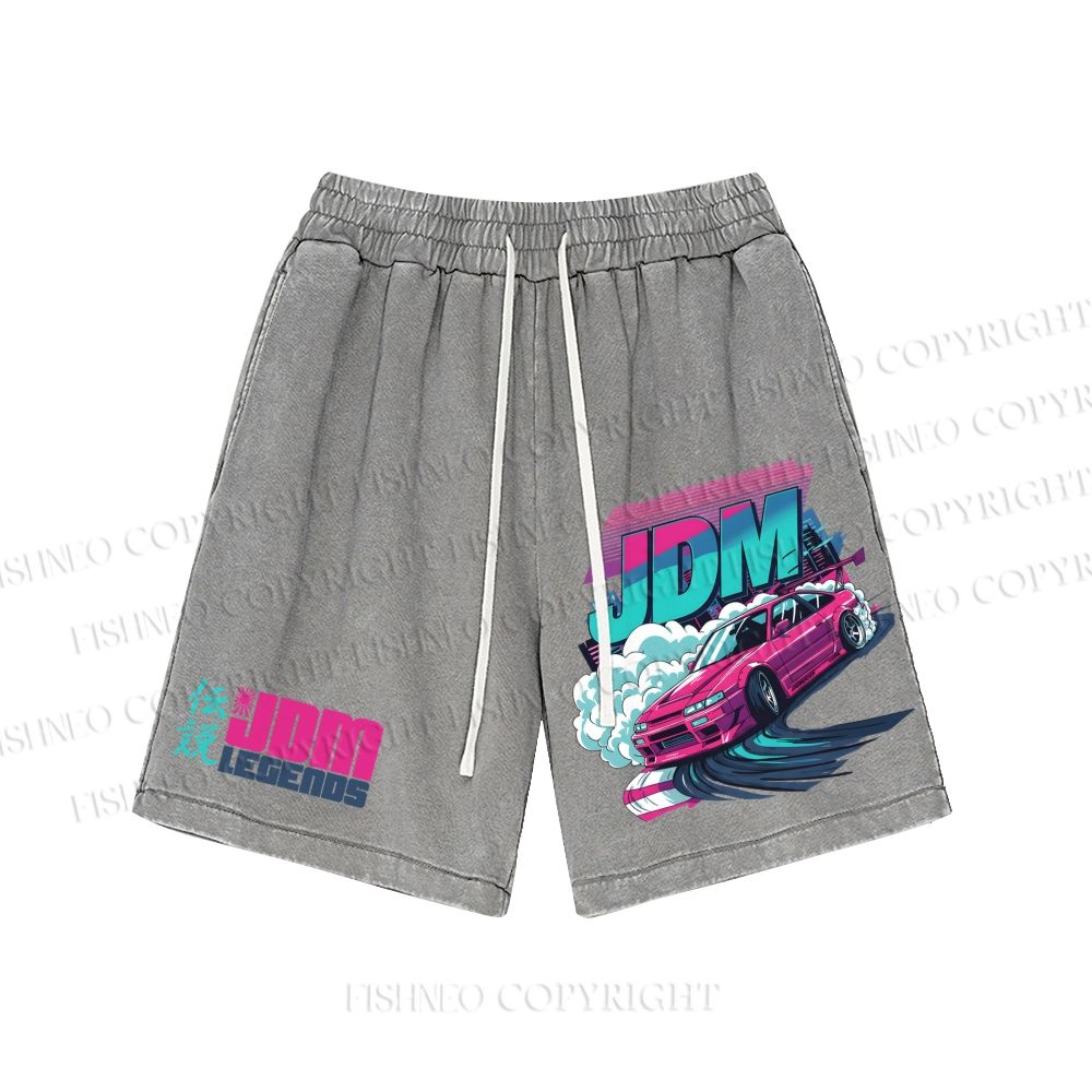 Unisex JDM Legends Washed Shorts