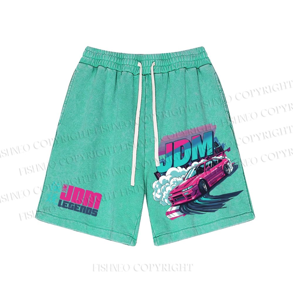 Unisex JDM Legends Washed Shorts