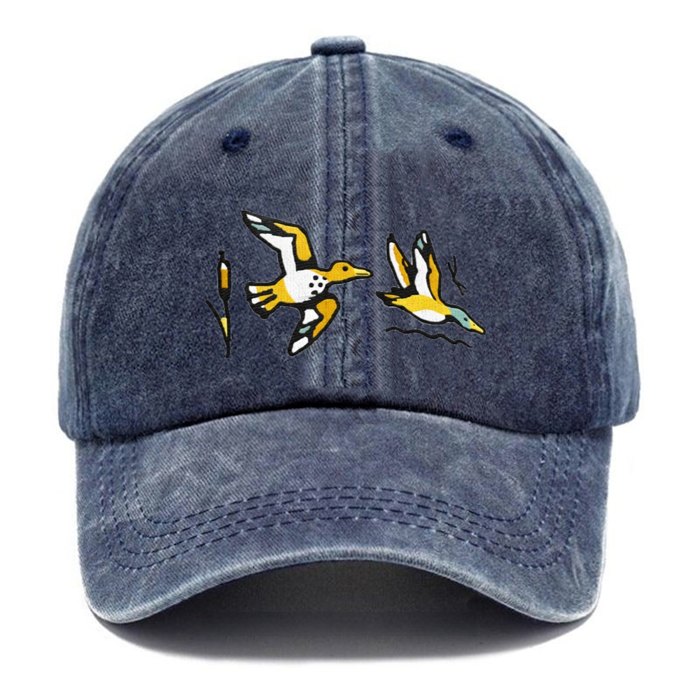 Flying Ducks Embroidered Dad Hat
