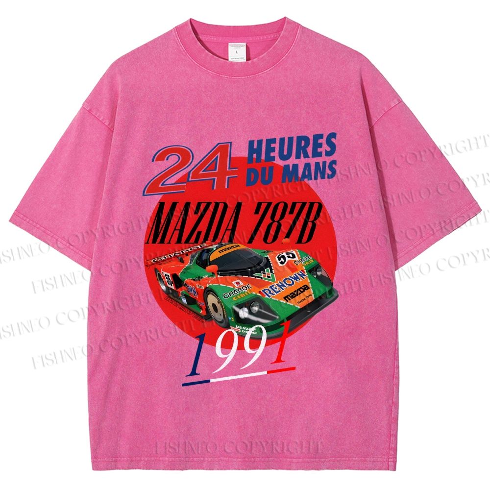 Unisex Mazda 787B Champion Printed Washed Tee