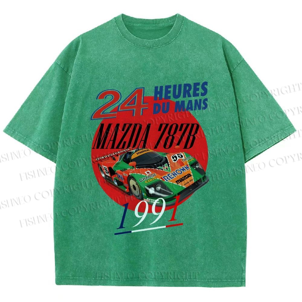 Unisex Mazda 787B Champion Printed Washed Tee