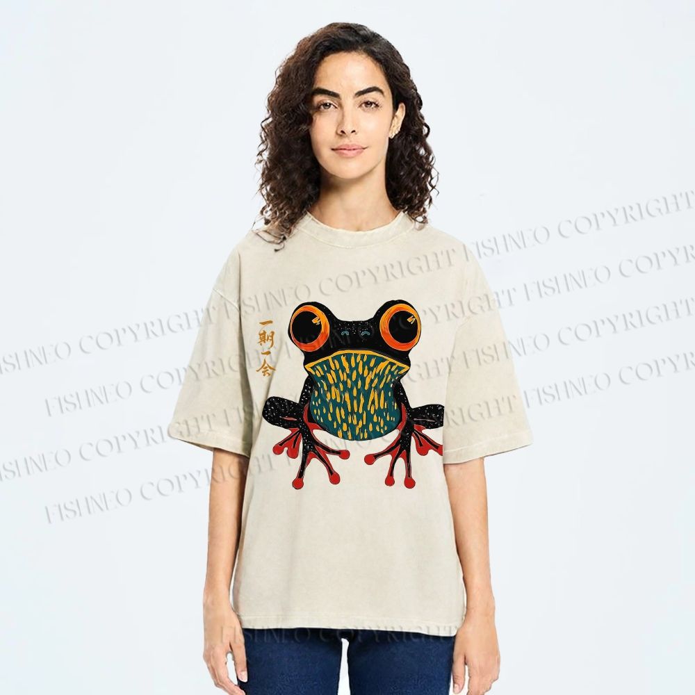 Unisex One Moment Once In A Lifetime Calm Printed Washed Tee