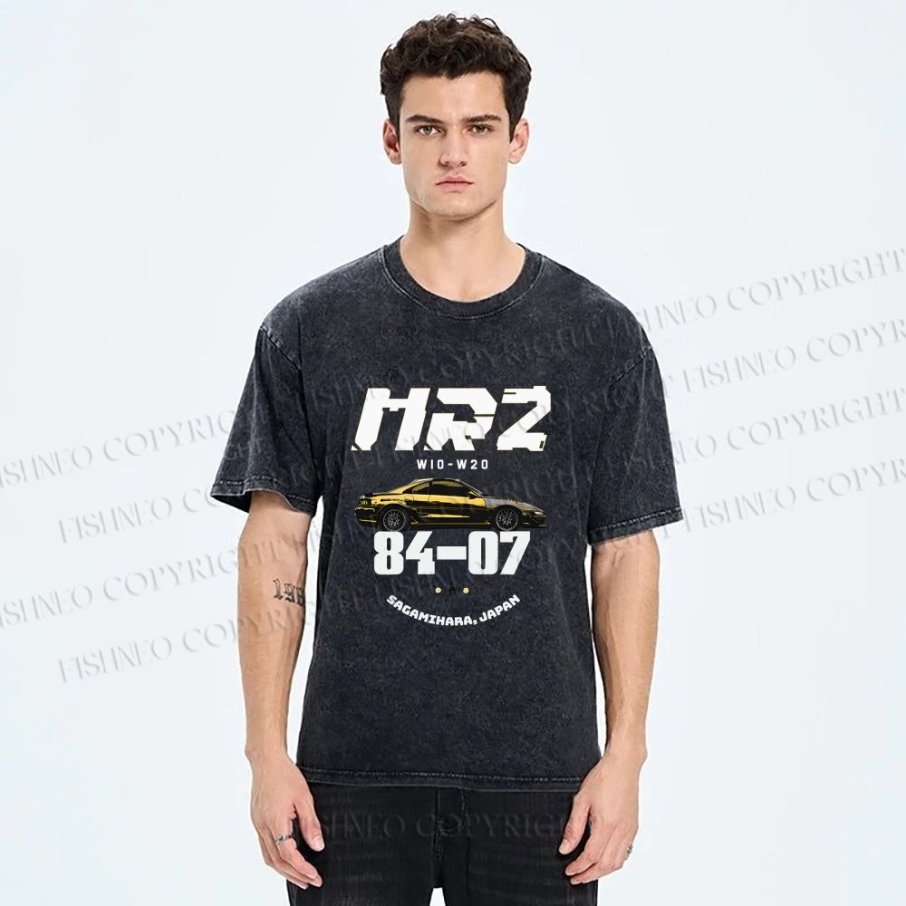 Unisex Toyota MR2 Printed Washed Tee