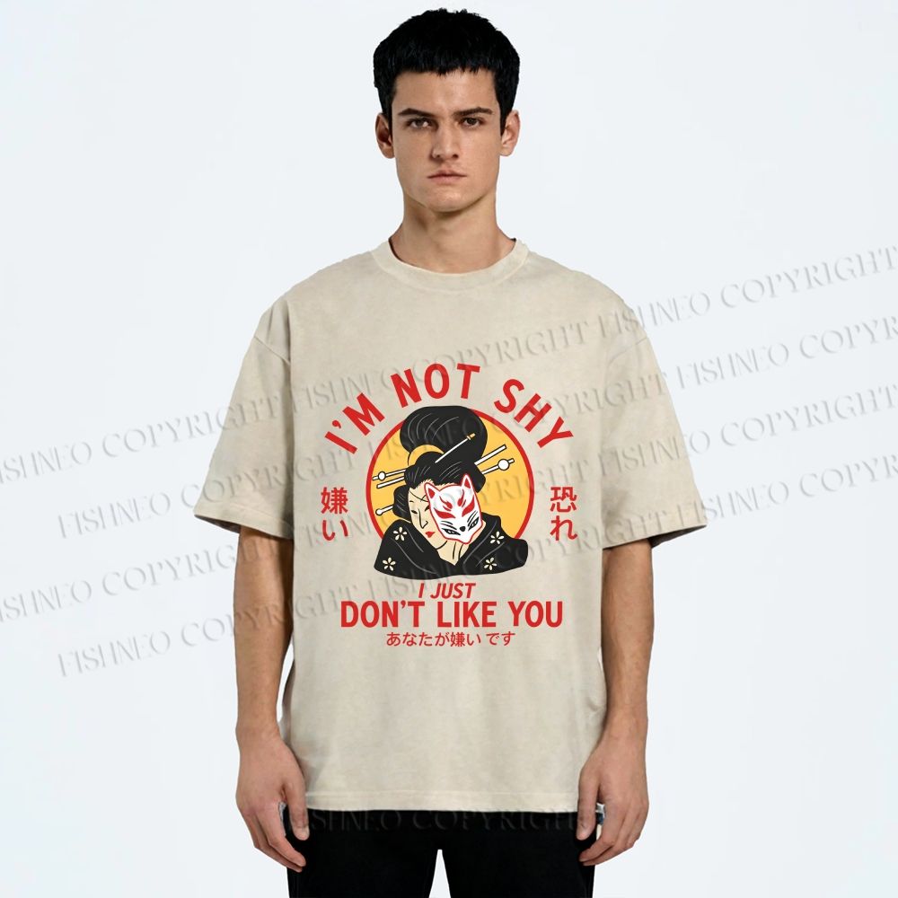 Unisex Don't Like You Printed Washed Tee