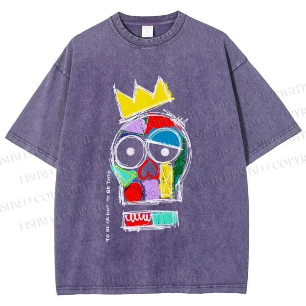 Unisex To Be Or Not To Be Toto Printed Washed Tee