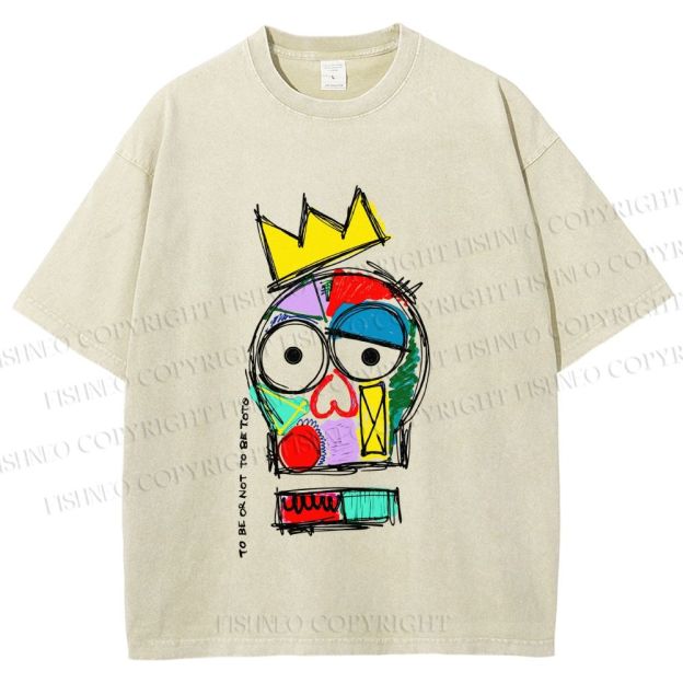 Unisex To Be Or Not To Be Toto Printed Washed Tee