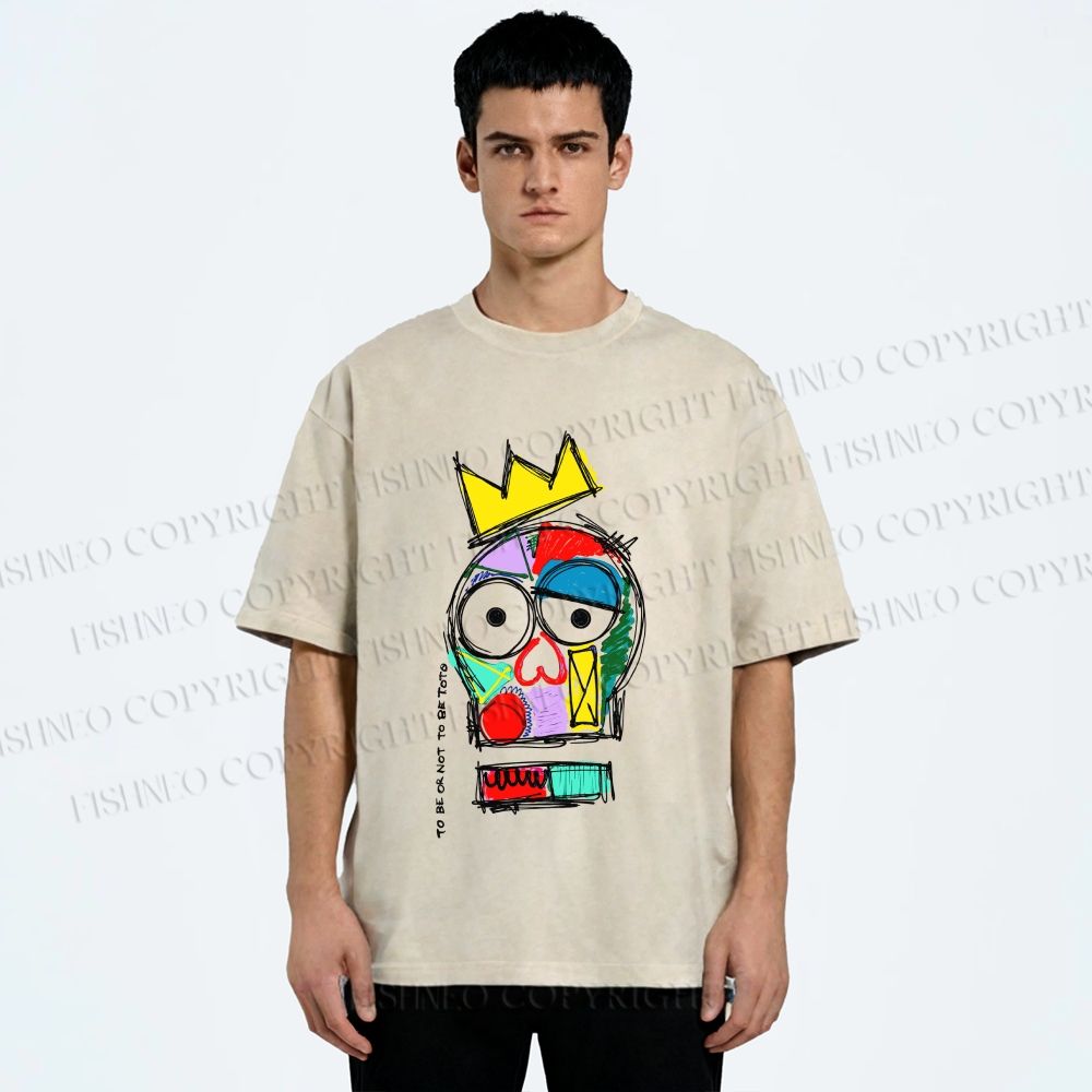 Unisex To Be Or Not To Be Toto Printed Washed Tee