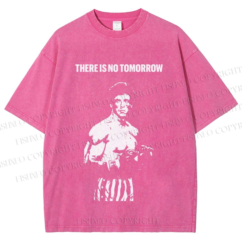 Unisex Rocky: There Is No Tomorrow Printed Washed Tee
