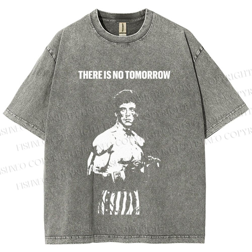 Unisex Rocky: There Is No Tomorrow Printed Washed Tee