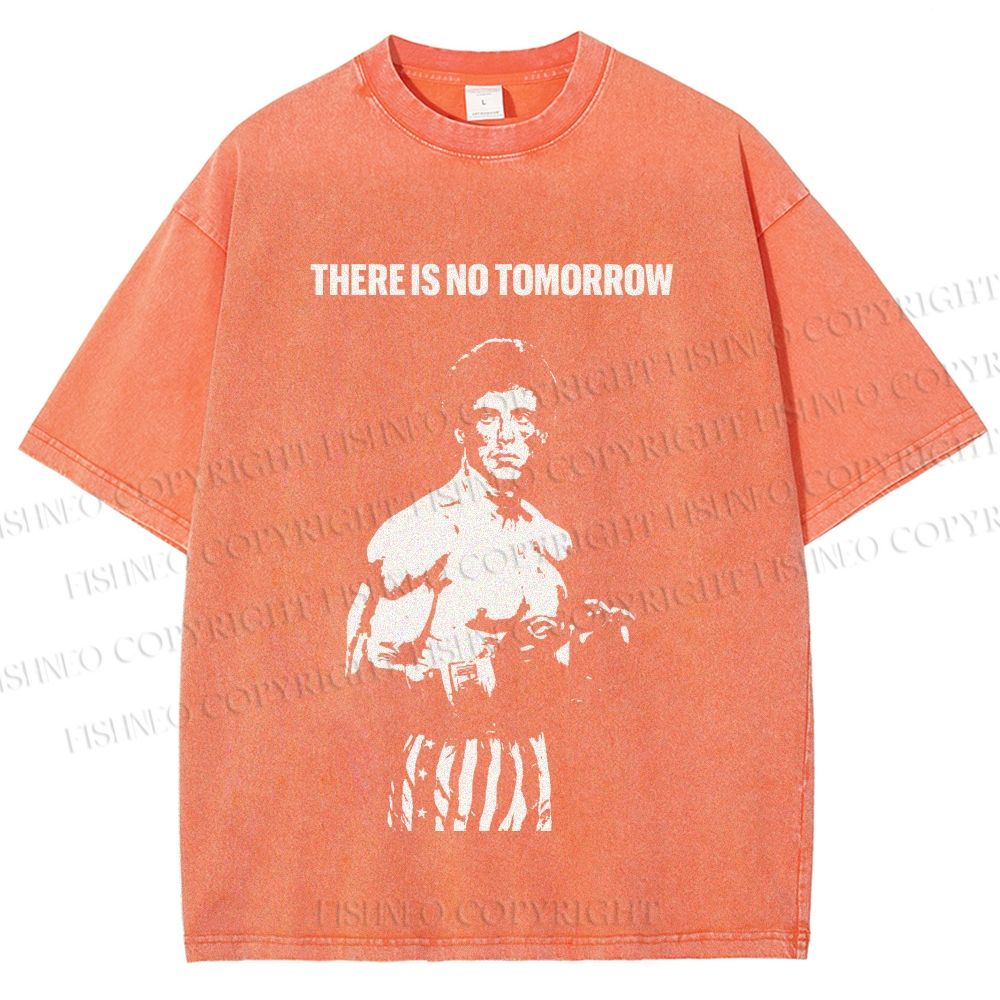 Unisex Rocky: There Is No Tomorrow Printed Washed Tee