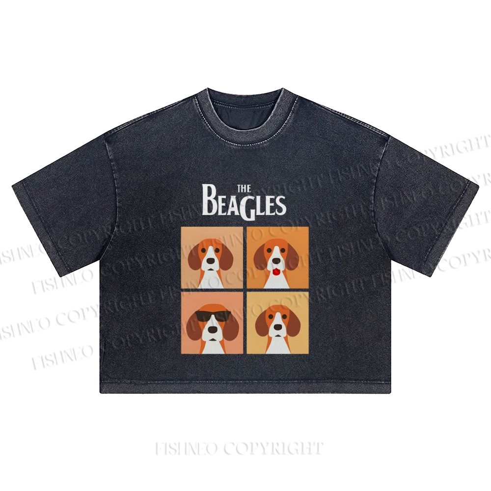 The Beagles Washed Cropped T-Shirt