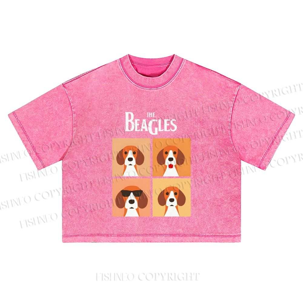The Beagles Washed Cropped T-Shirt