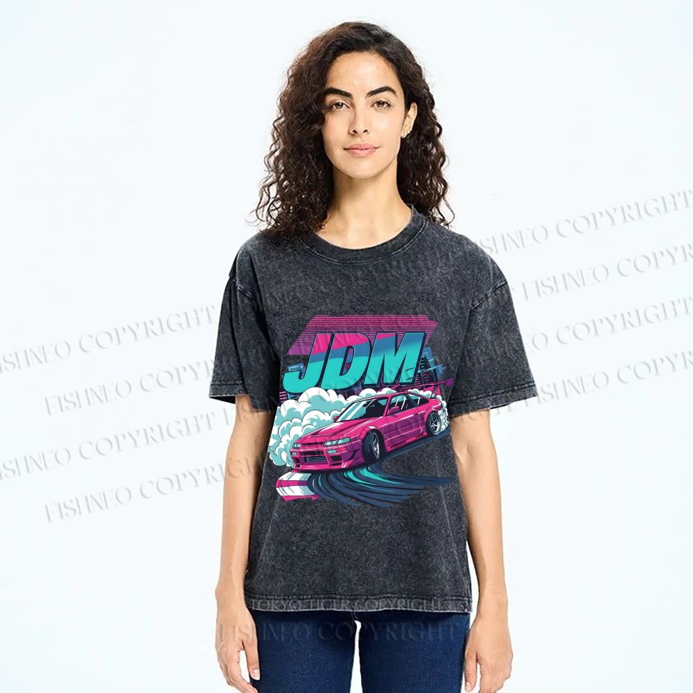 Unisex JDM Legends Printed Washed Tee