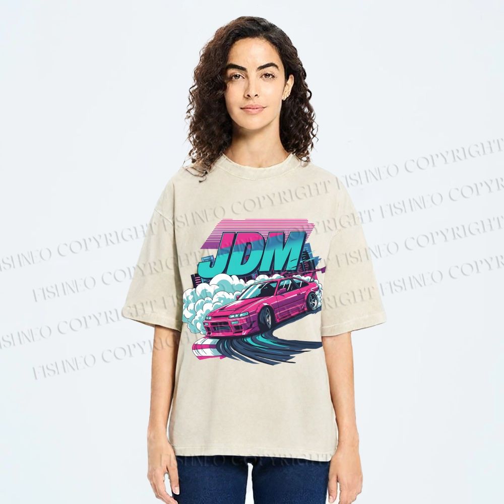 Unisex JDM Legends Printed Washed Tee