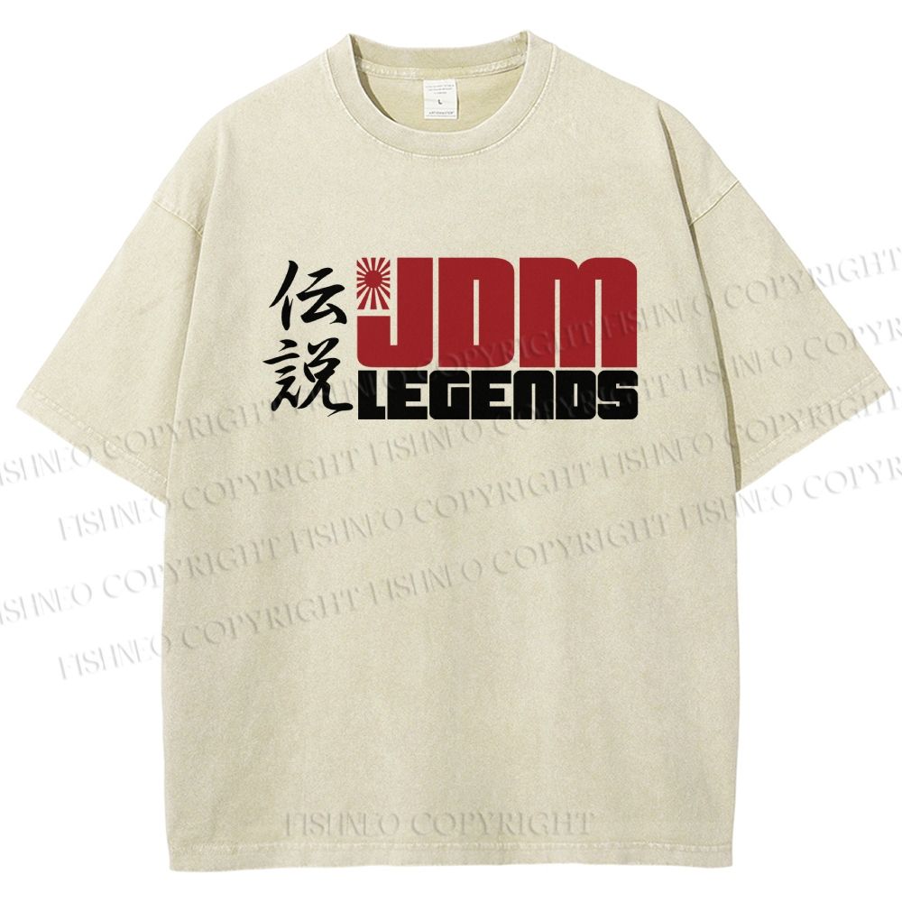Unisex JDM Legends Printed Washed Tee
