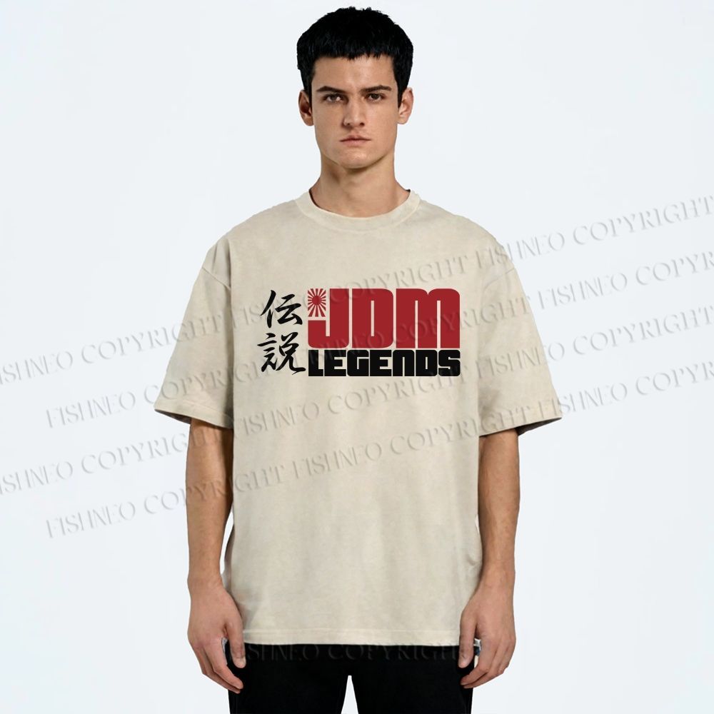 Unisex JDM Legends Printed Washed Tee