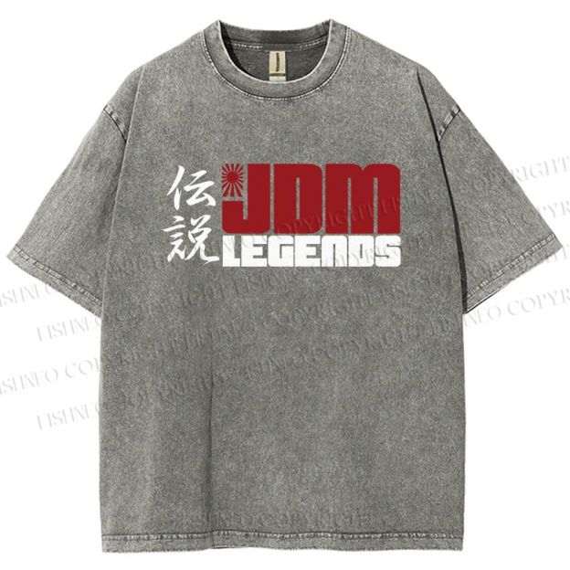 Unisex JDM Legends Printed Washed Tee