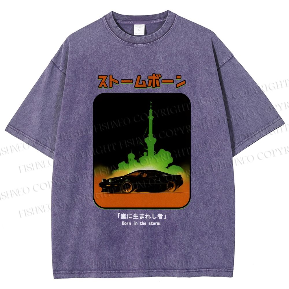 Unisex Stormborn JDM Printed Washed Tee