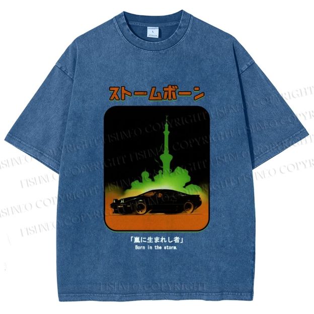 Unisex Stormborn JDM Printed Washed Tee