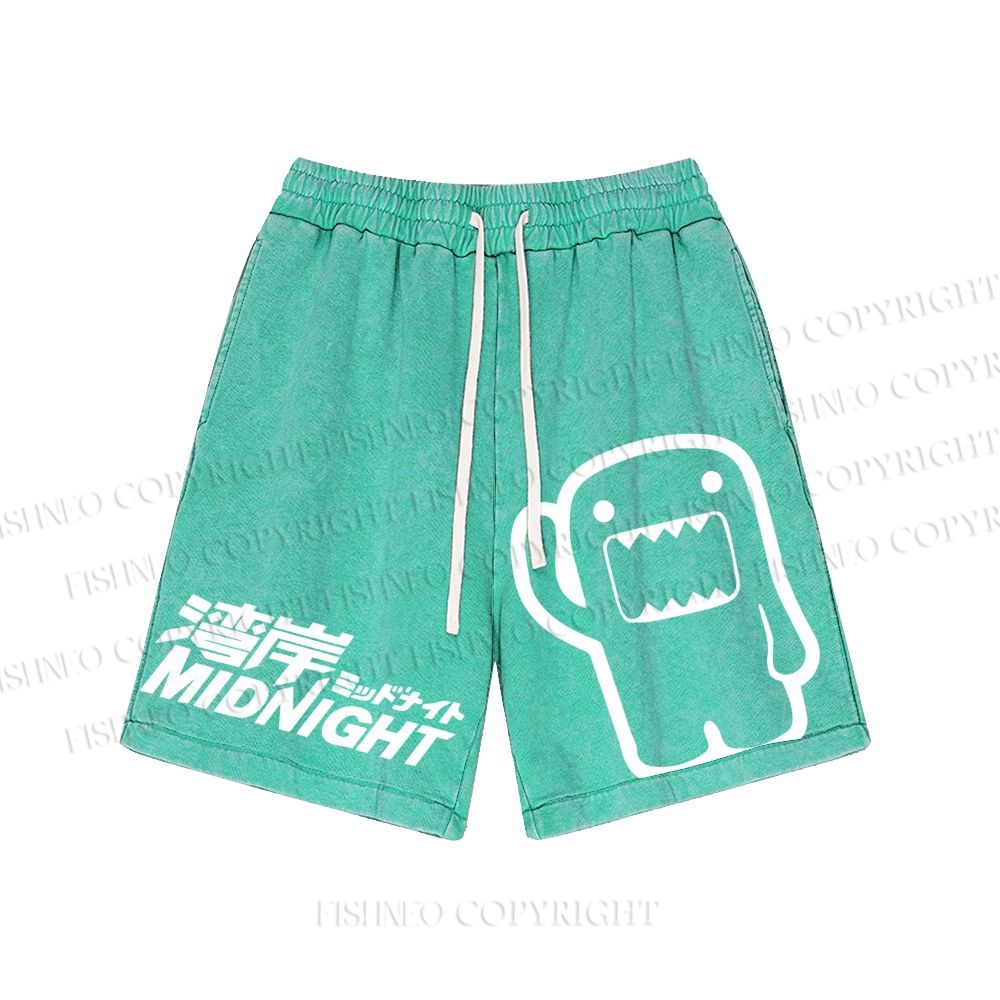 Unisex JDM Logo Printed Washed Shorts