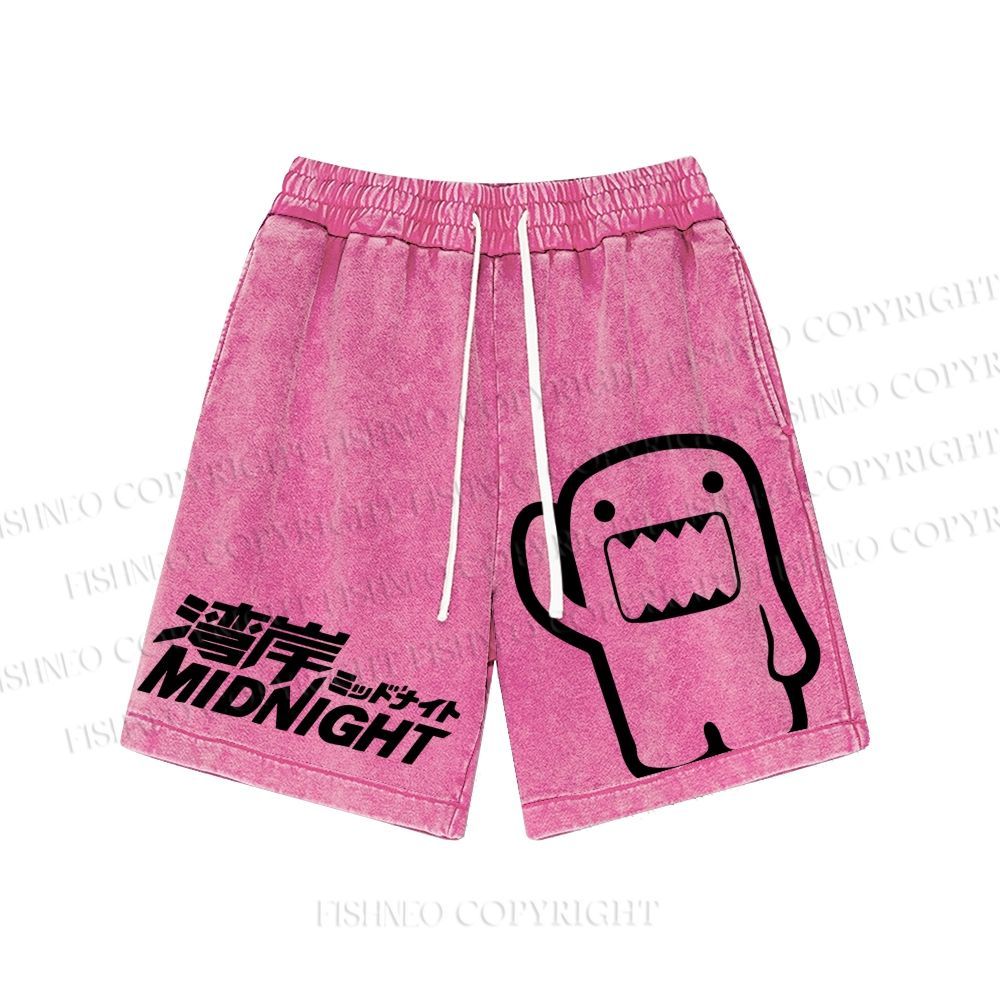 Unisex JDM Logo Printed Washed Shorts