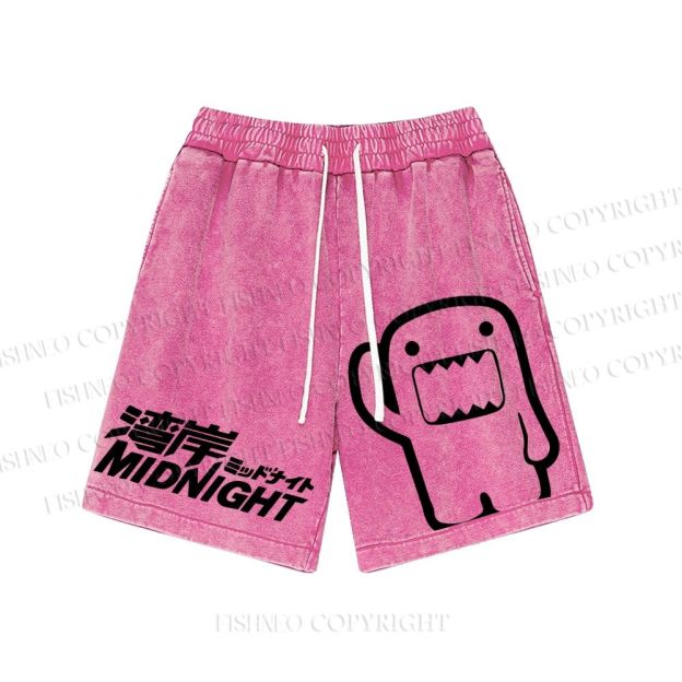 Unisex JDM Logo Printed Washed Shorts