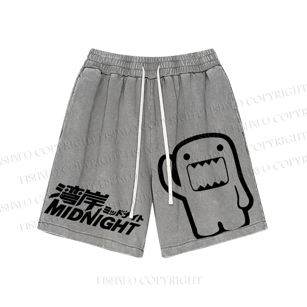 Unisex JDM Logo Printed Washed Shorts