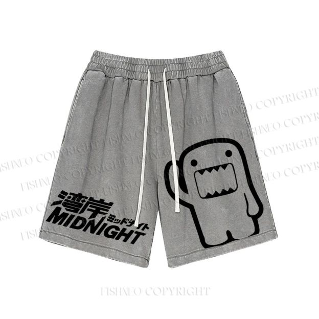 Unisex JDM Logo Printed Washed Shorts
