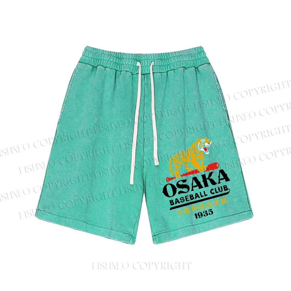 Unisex Tigers Osaka Baseball Club Washed Shorts