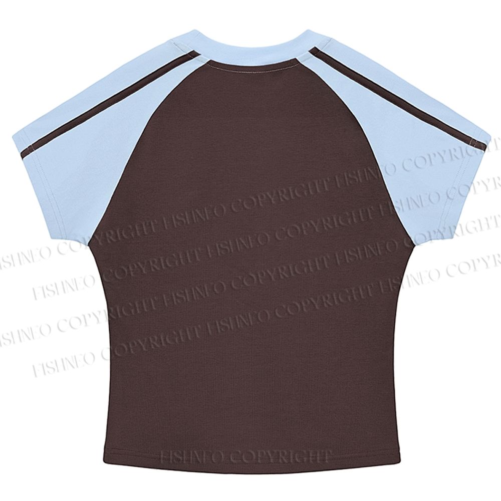Japanese Rhinoceros Yayoi Kusama Stripe Raglan Baby Tee