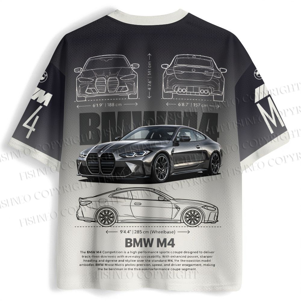 BMW M4 Anime Girl Printed Jersey Shirts