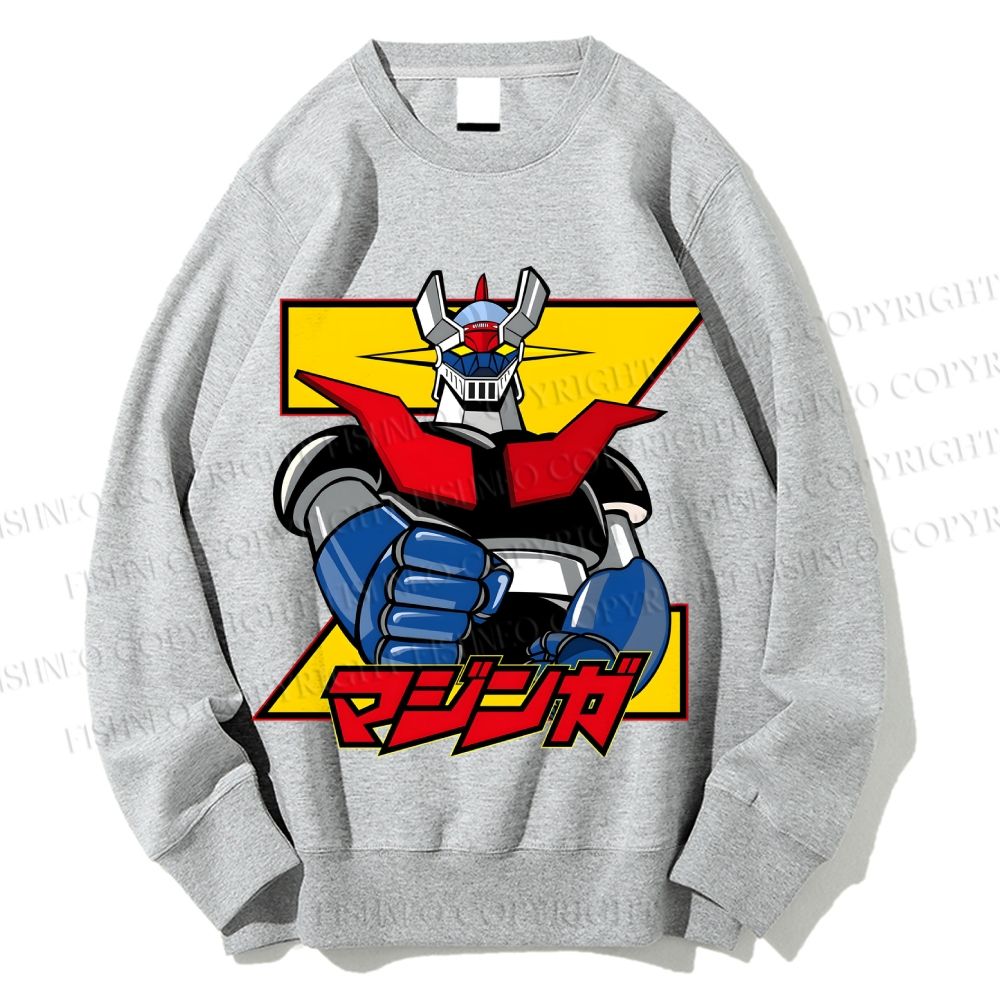 Unisex Mazinger Grendizer Printed Sweatshirt