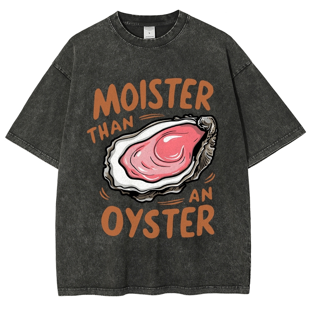 Oyster Funny Vintage Washed T-shirt