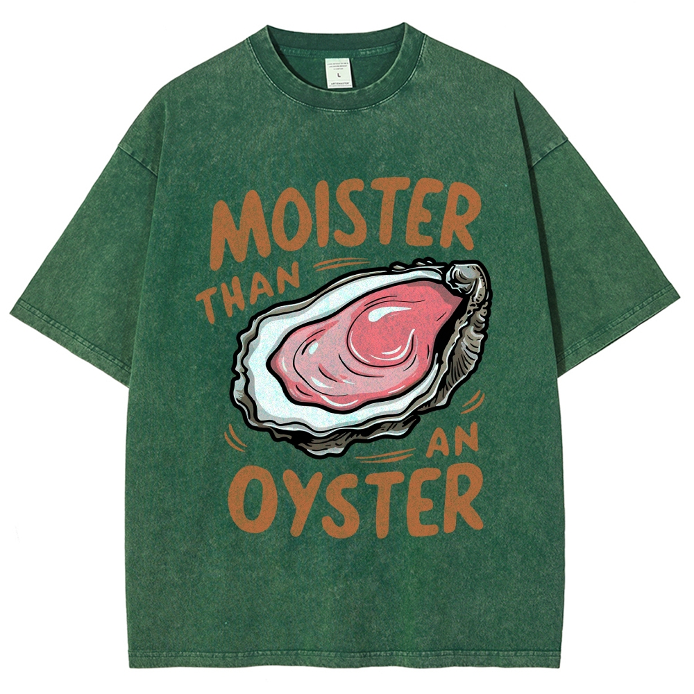 Oyster Funny Vintage Washed T-shirt