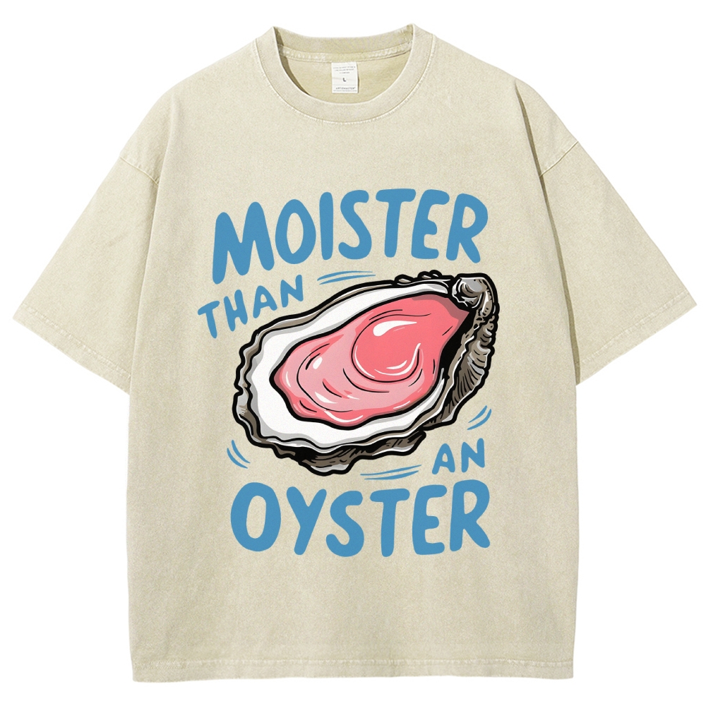 Oyster Funny Vintage Washed T-shirt