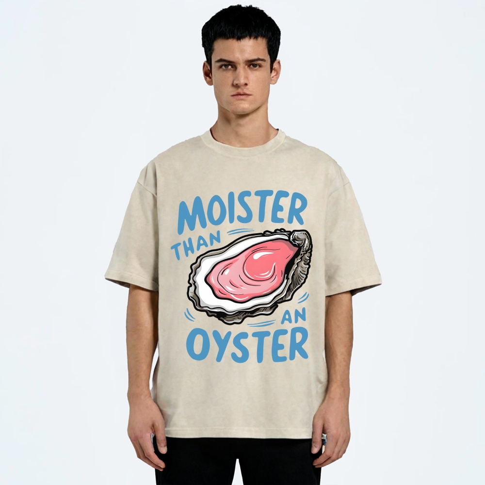 Oyster Funny Vintage Washed T-shirt