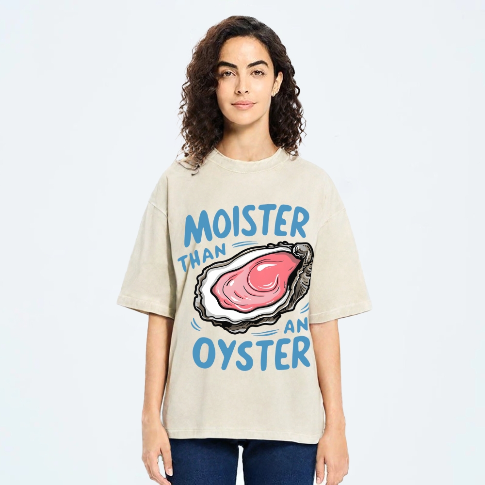 Oyster Funny Vintage Washed T-shirt