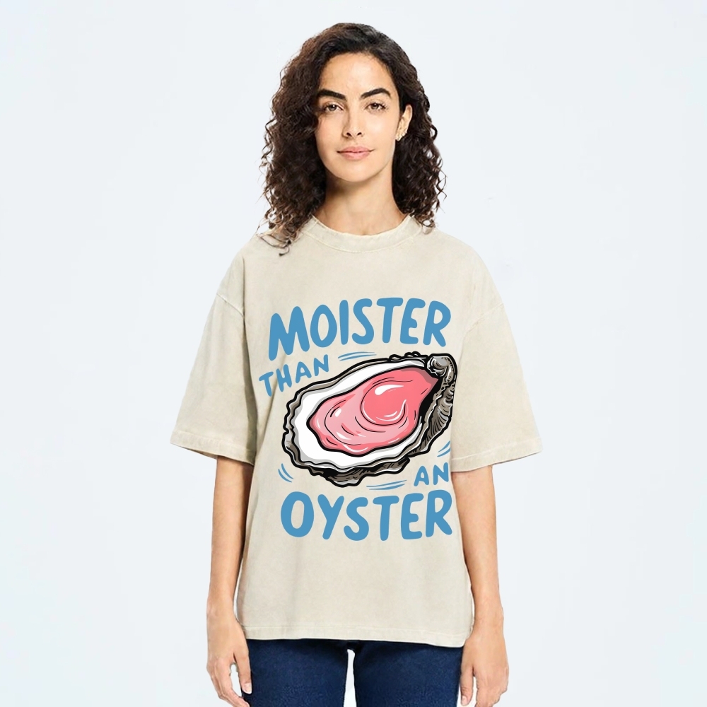 Oyster Funny Vintage Washed T-shirt