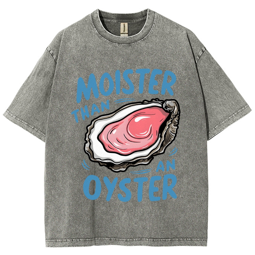 Oyster Funny Vintage Washed T-shirt