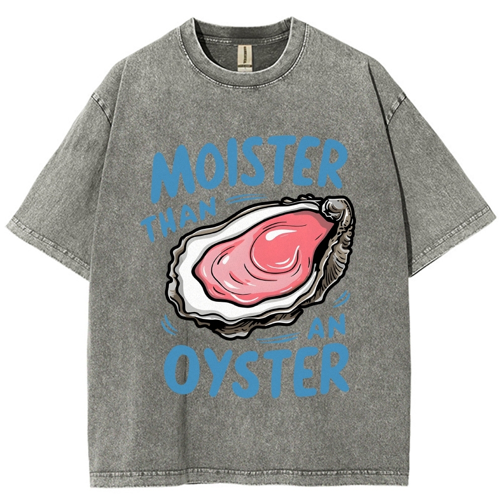 Oyster Funny Vintage Washed T-shirt