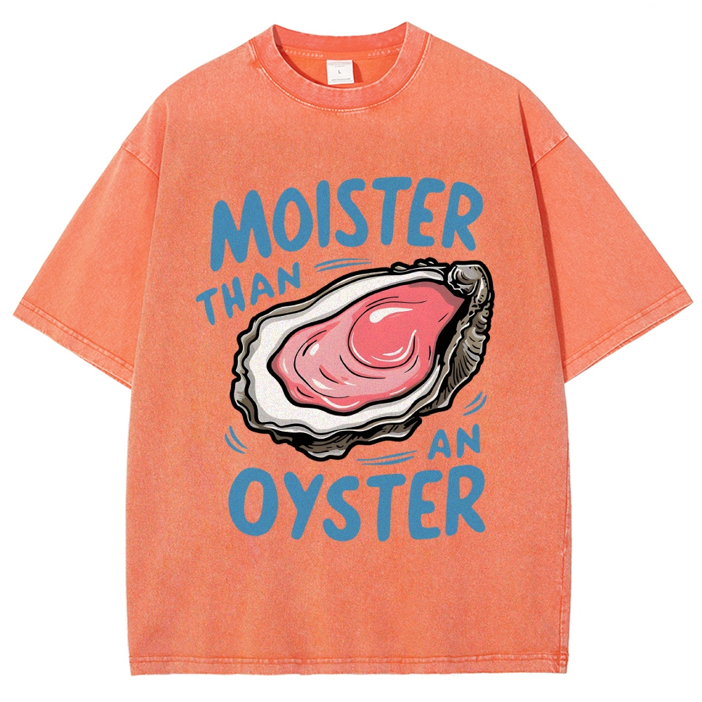 Oyster Funny Vintage Washed T-shirt
