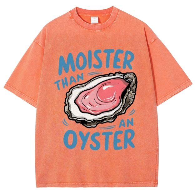 Oyster Funny Vintage Washed T-shirt