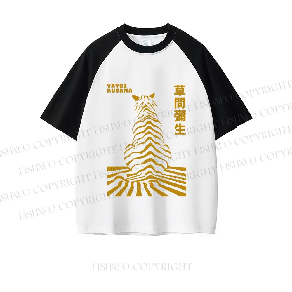 Japanese Yayoi Kusama Panther Dopamine color series short sleeve T-shirt