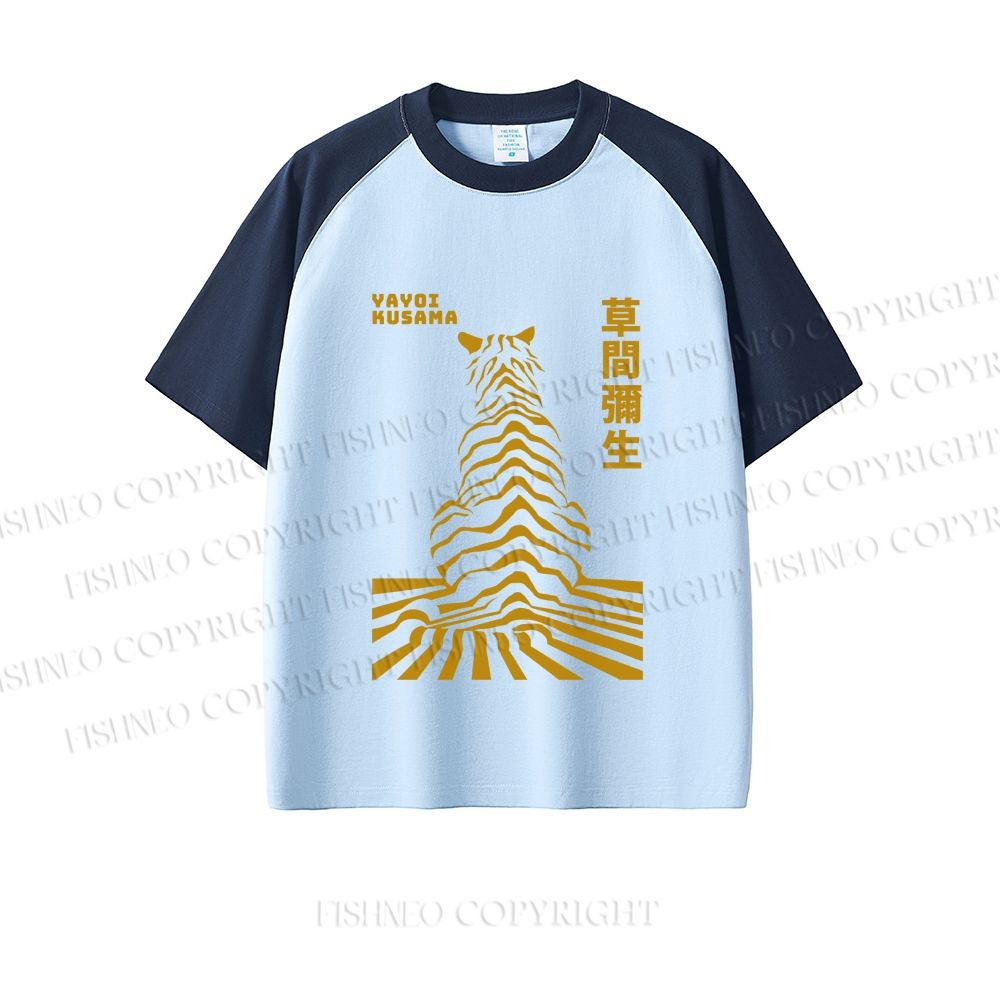 Japanese Yayoi Kusama Panther Dopamine color series short sleeve T-shirt