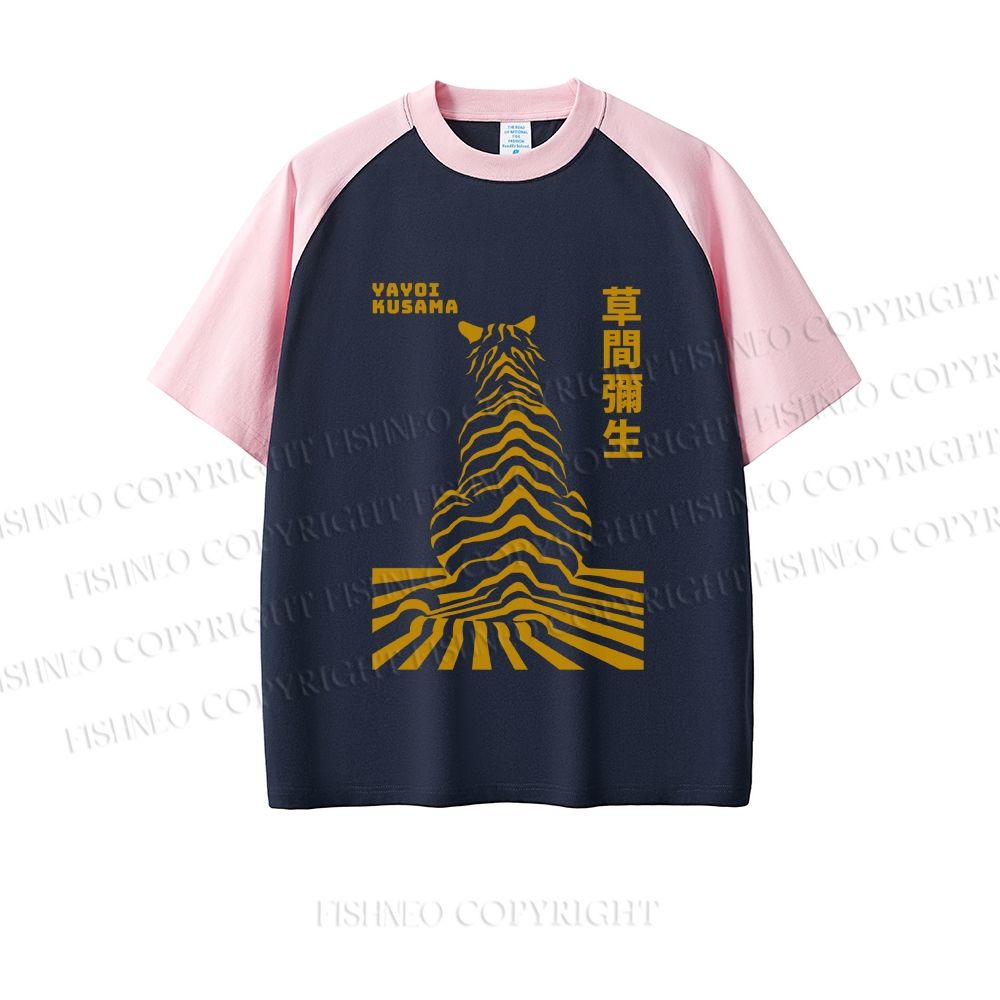 Japanese Yayoi Kusama Panther Dopamine color series short sleeve T-shirt