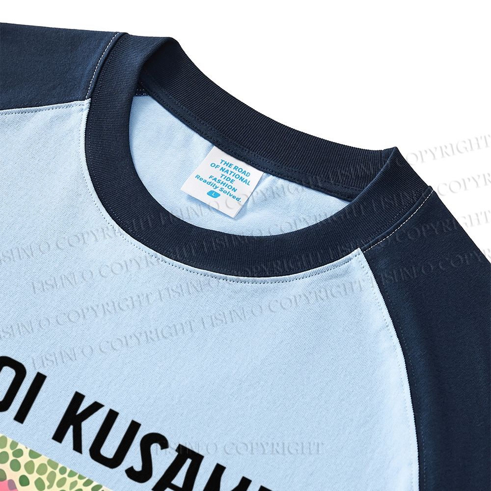 Flowers Yayoi Kusama Dopamine color series short sleeve T-shirt